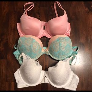 Victoria Secret’s Push-up Bras, Size 34C